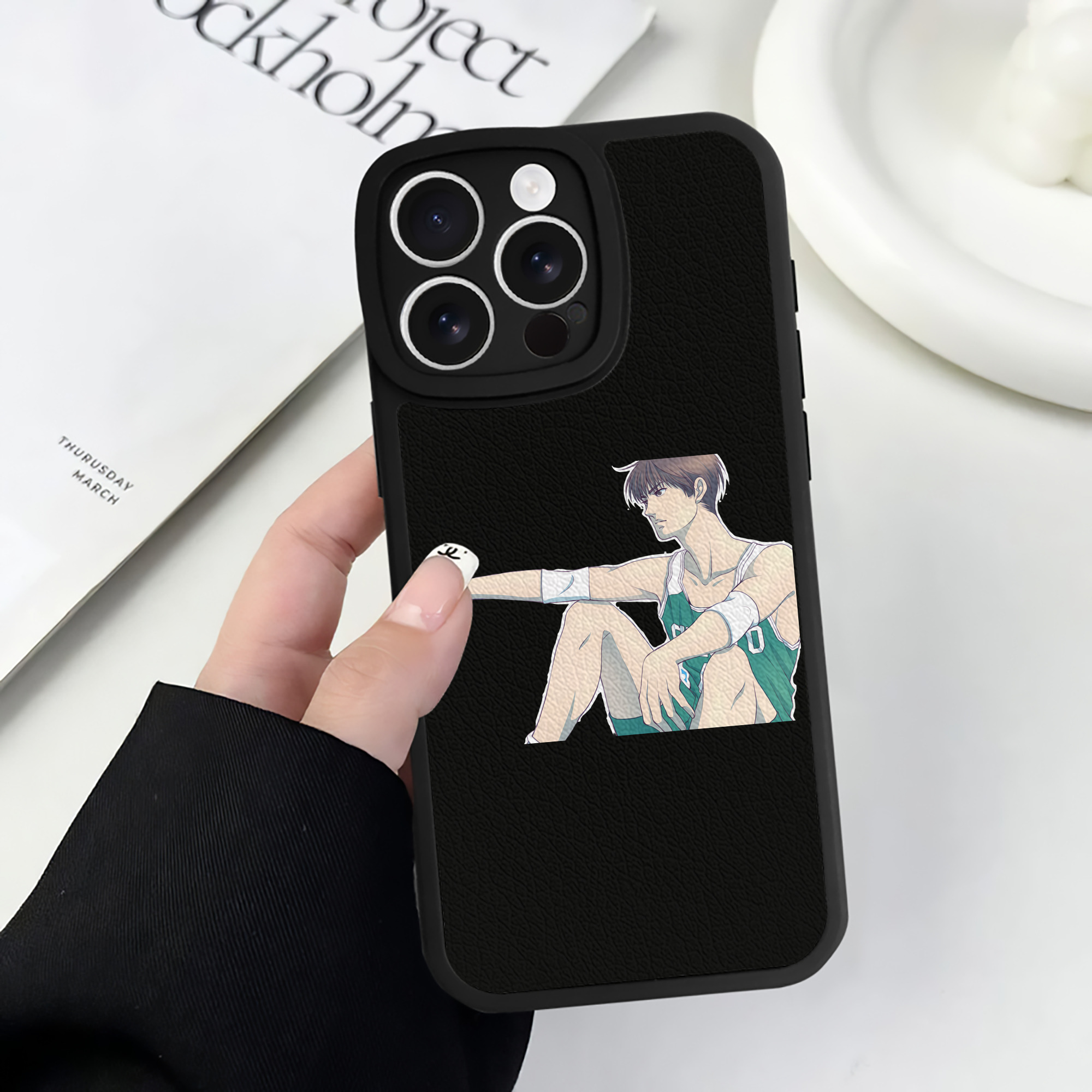 （画像用） SLAM DUNK／スラムダンク 【iPhone 16シリーズ対応】シリコンスマホケース（レザー調） 材質：シリコン